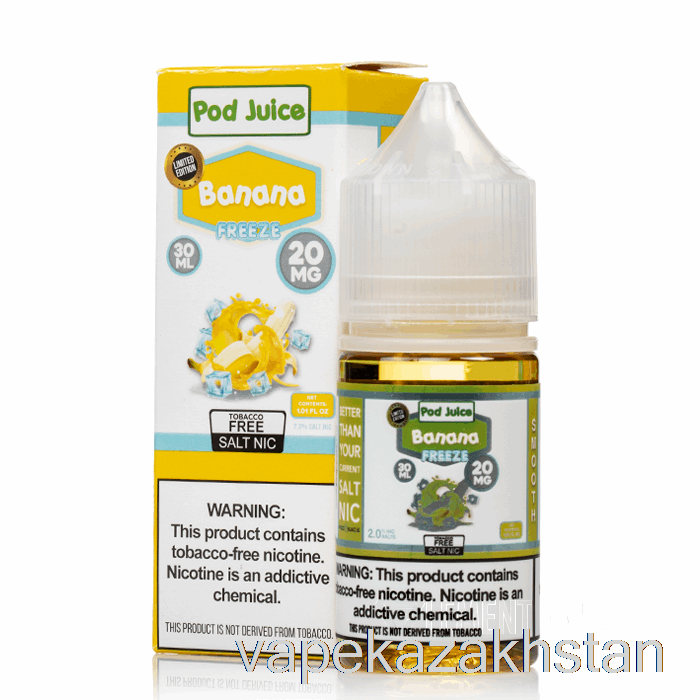 Vape Kazakhstan FREEZE Banana - Pod Juice - 30mL 35mg